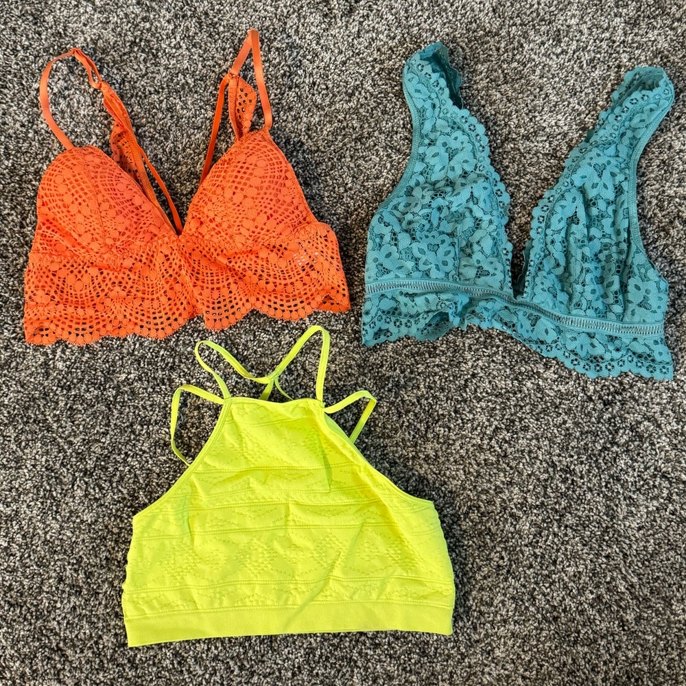 3 Victoria Secret Bralettes